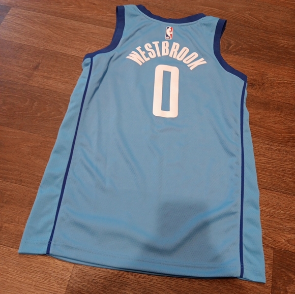 Nike Houston Rockets Russell Westbrook H-Town City Edition Jersey Blue Sz Small - Picture 5 of 5